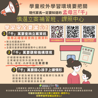 兒童課後照顧服務中心宣導圖卡